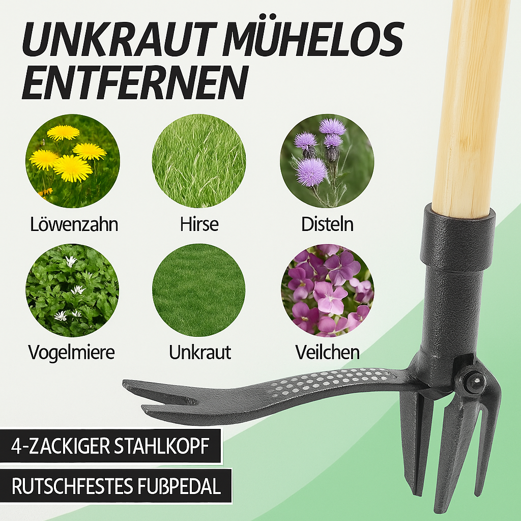 Unkrautstecher Pro - Jäten ohne Bücken